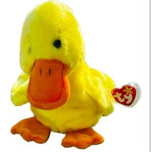 Ty Beanie Babies Quackers The Duck